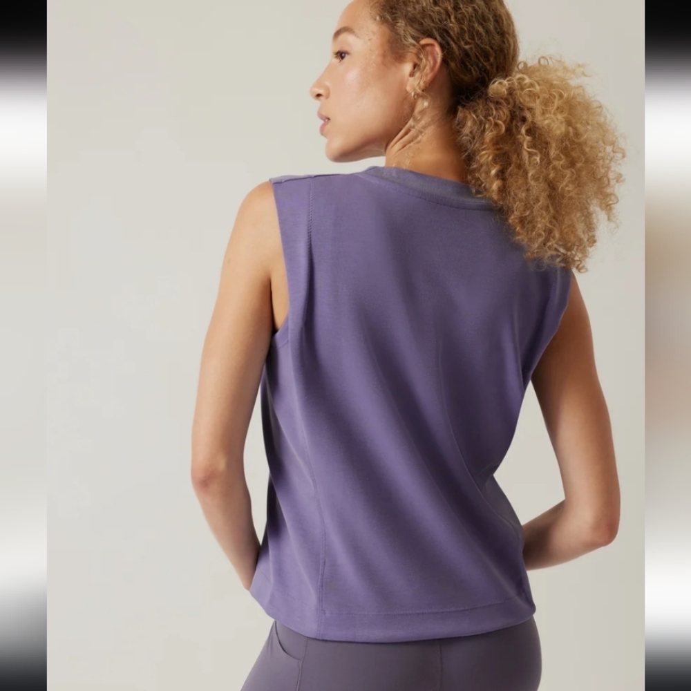NWOT ATHLETA SEASOFT TANK SWEATSHIRT - Picture 3 of 9